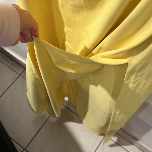 Susana Monaco one shoulder cut out lemon zest maxi Dress - Picture 6 of 11